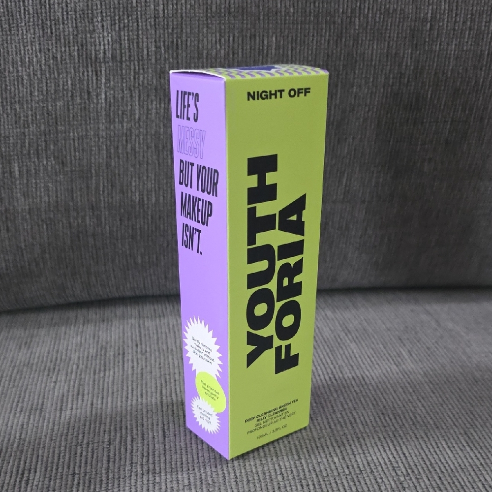 Youthforia Night Off Face Wash, New, 3.3floz.